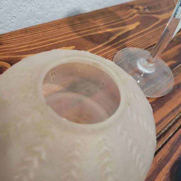 Lot of 5 Vintage - Hand Blown Glass & Assorted Oil Lamps Clear Ambient Romantic - Picture 14 of 16